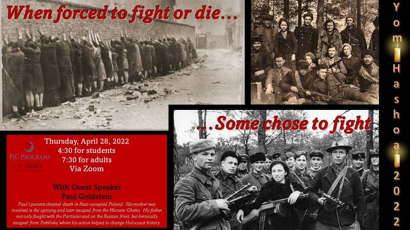Banner Image for PJC's Yom Hashoah Commemoration 2022